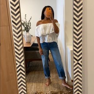 Linen off the shoulder top